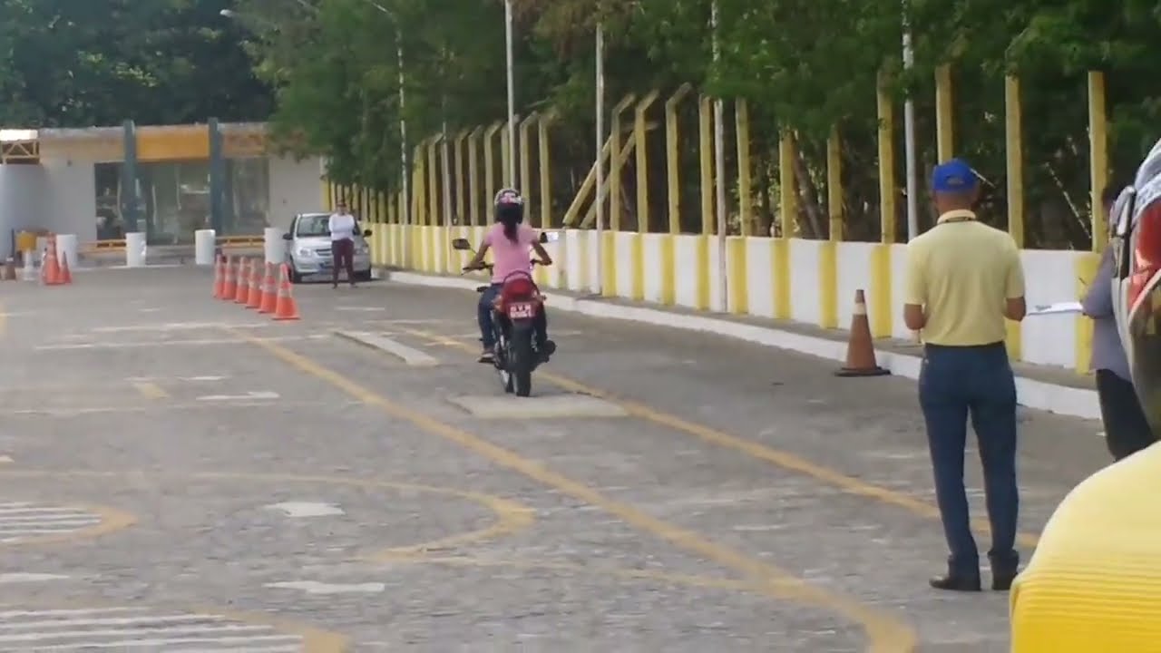 Gravação Real Prova do Detran Sergipe, Categoria A. Motocicleta, Moto #2025
