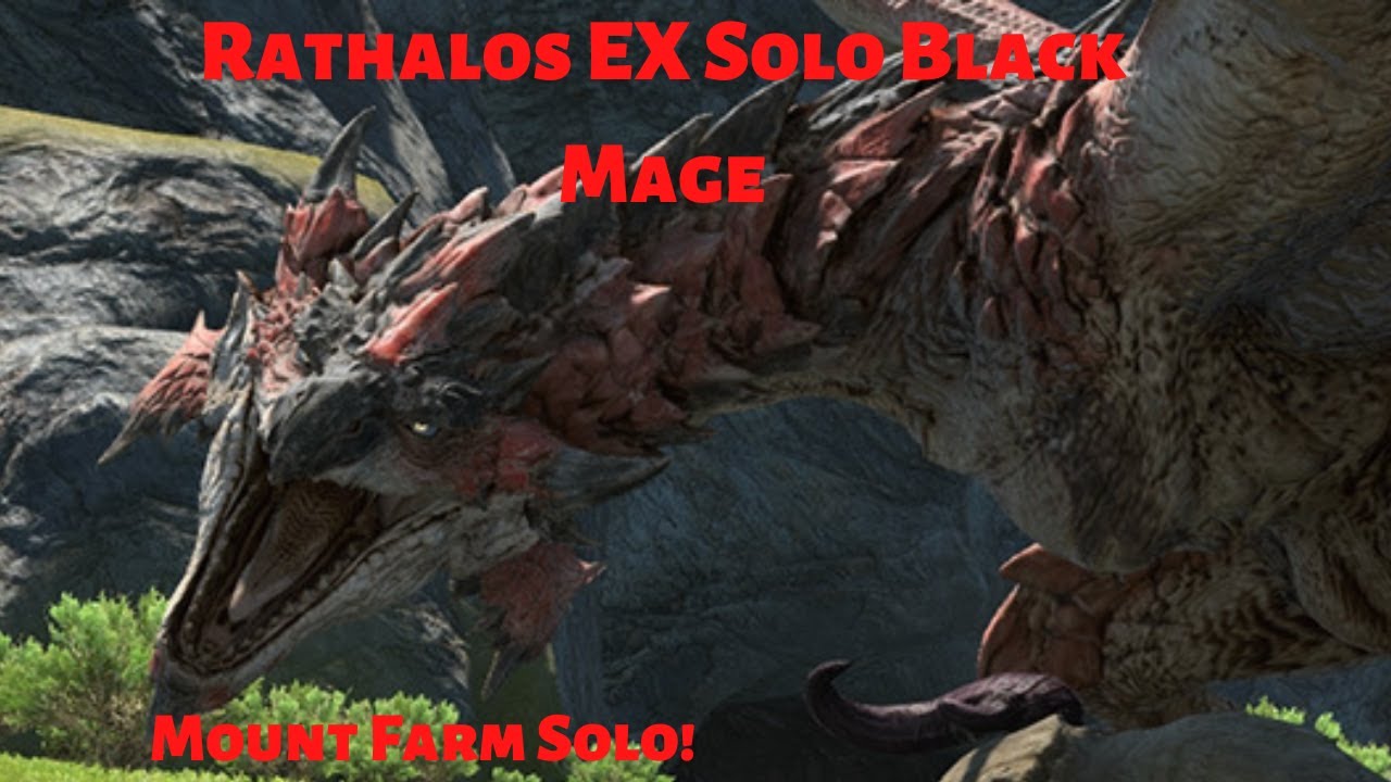 FFXIV Rathalos Extreme Solo Black Mage