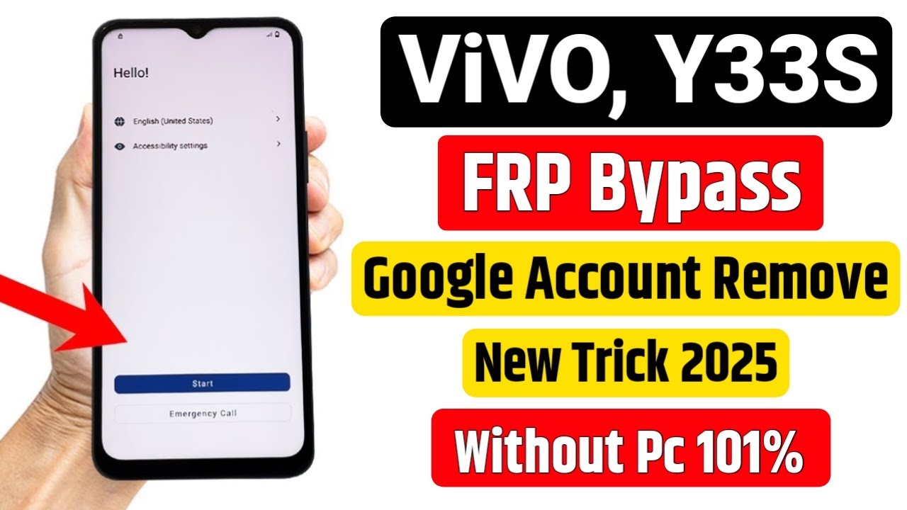 Vivo Y33S Frp Bypass | New Trick 2025 | Without Pc 🖥 | vivo y33s frp unlock | google account remove