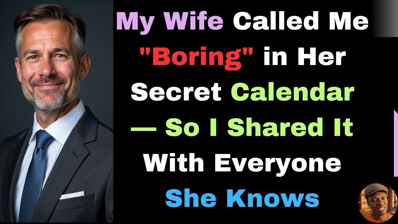 My Wife Called Me Boring in Her Secret Calendar — So I Shared It With Everyone She Knows