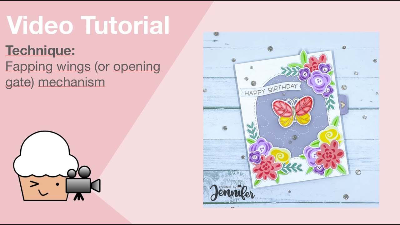 Flapping wings or opening gate mechanism | using Lawn Fawn supplies