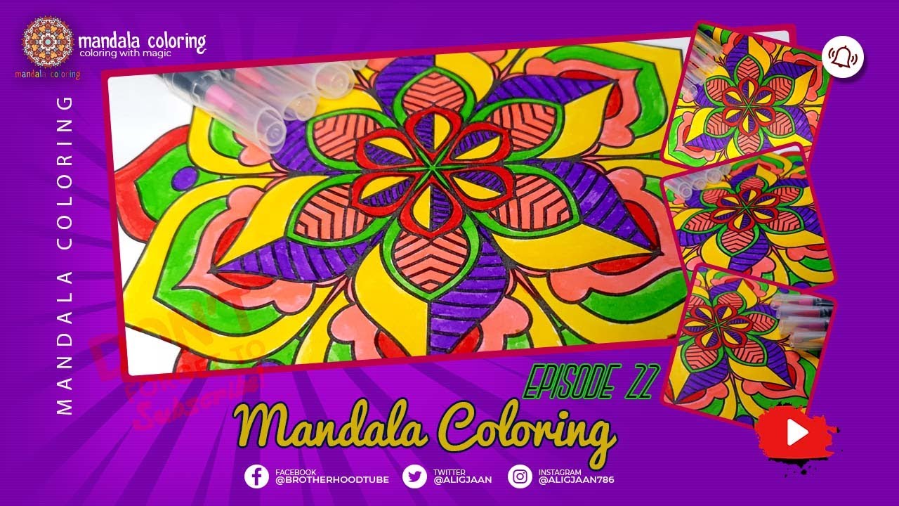 Mandala Coloring Video Episode 22 | 