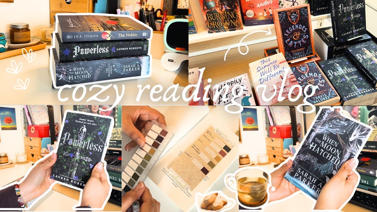 cozy week in the life ✨ book haul, reading, book shopping, journaling, annotating
