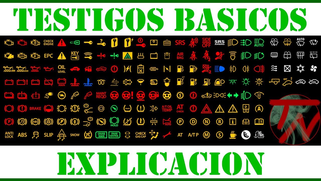 Que significan los TESTIGOS del SALPICADERO | Testigos BASICOS coche 🚑🔍