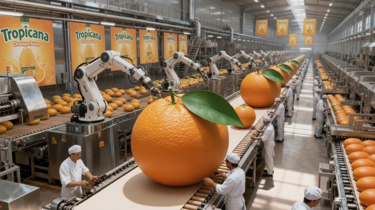 Inside the Tropicana Factory: How Orange Juice Is Made Today (Full Process)