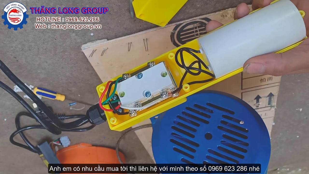 Hướng dẫn đấu bộ điều khiển từ xa cho máy tời điện