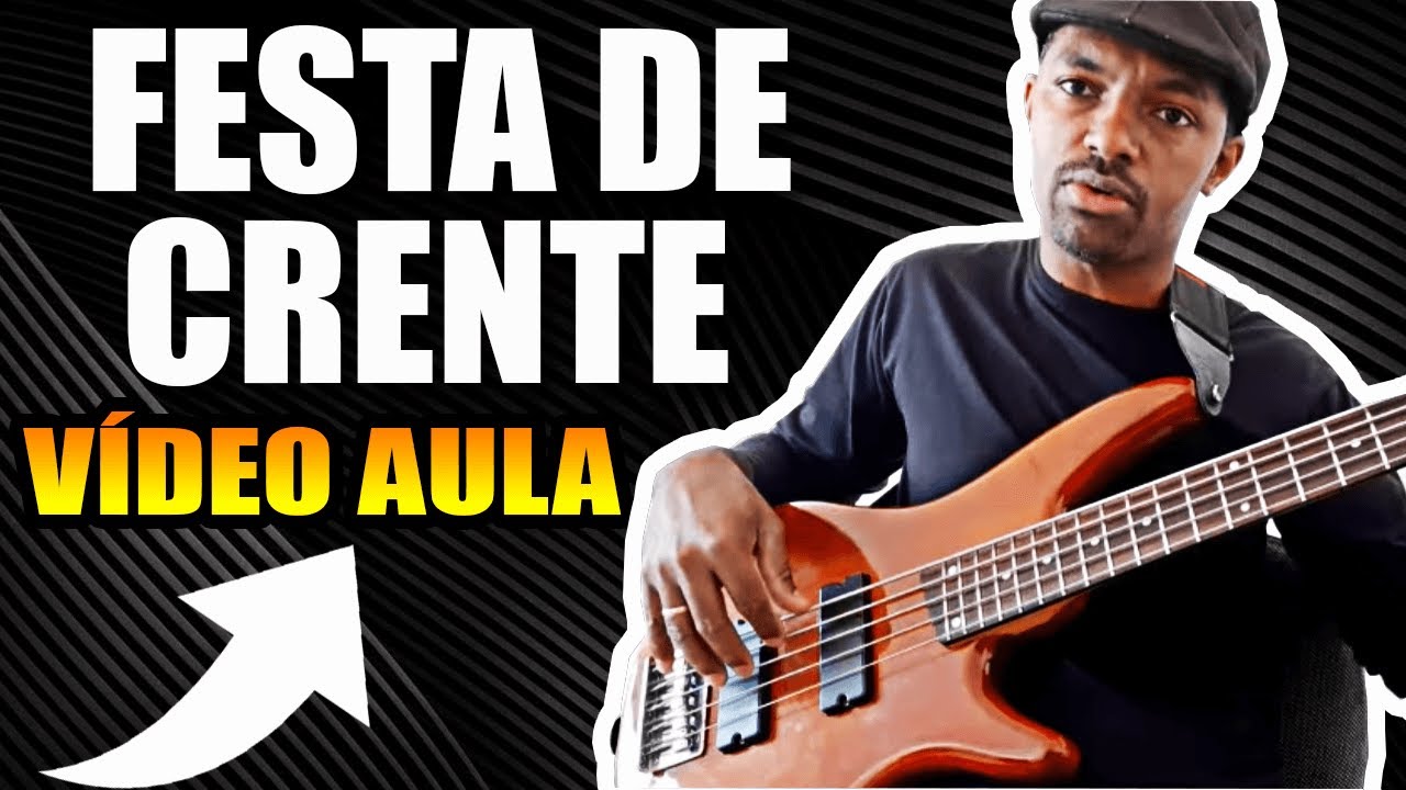 FESTA DE CRENTE - BASS COVER - VIDEO AULA DE BAIXO por KAKA BASS Baixo no louvor/baixo gospel