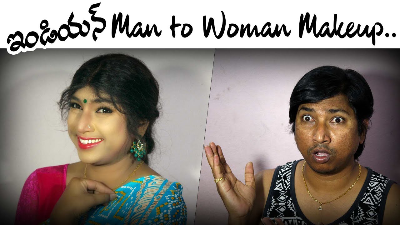 ఇండియన్  Man to Woman Makeup.. || #jabardasthydtv