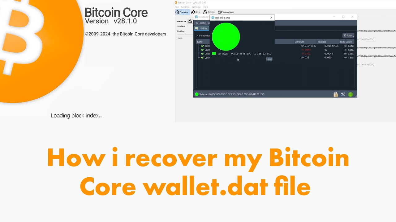 How i recover my Bitcoin Core wallet.dat file recovery