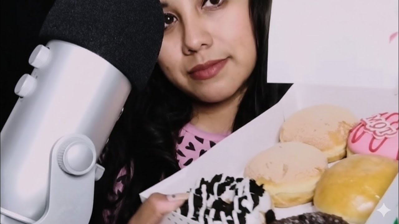 ASMR| Comiendo Donas Krispy Kreme 🥯🍩| #parati #mukbang #asmr 