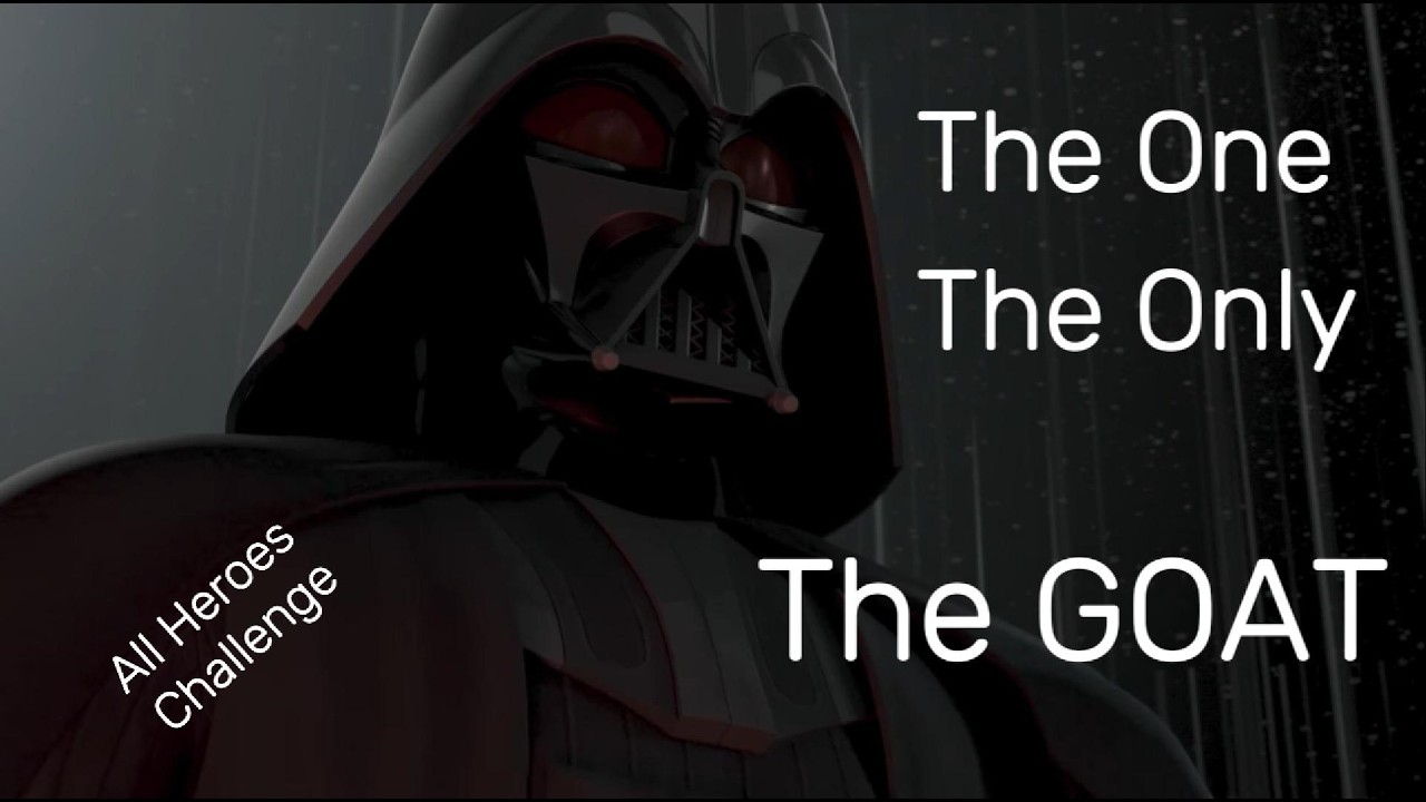 Thats why Darth Vader is the GOAT