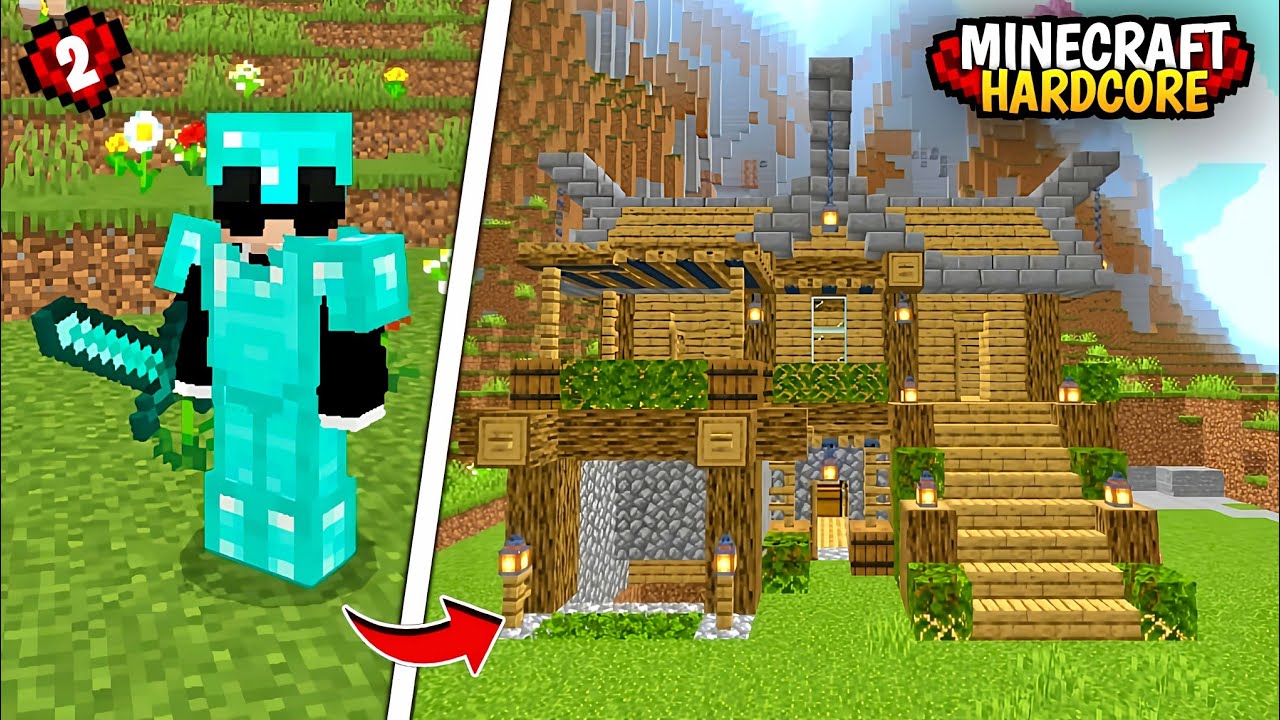 I Finally Completed my diamond armour 🔥 | Minecraft Hardcore EP-2