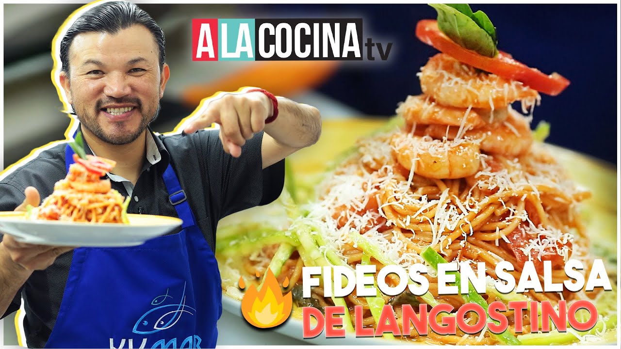 Fideos en SALSA DE LANGOSTINO!