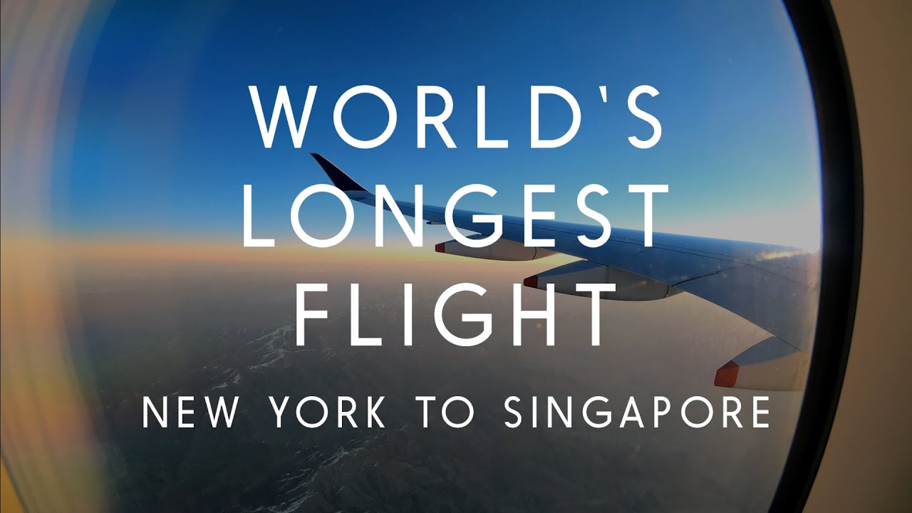 WORLD'S LONGEST FLIGHT! From New York to Singapore. SQ21 Using A350-900 ULR.