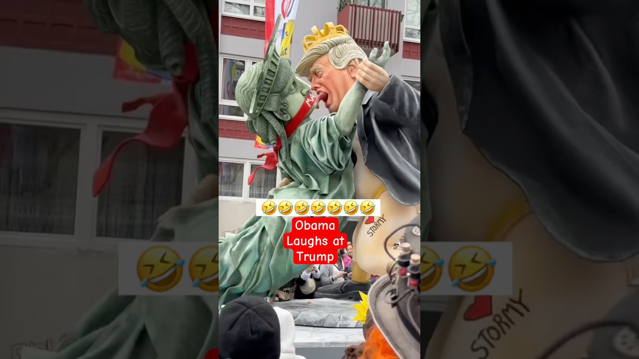 Obama laughs at Trump 🤣🤣🤣#shorts #fyp #funny #trump #obama #politics #germany #humour