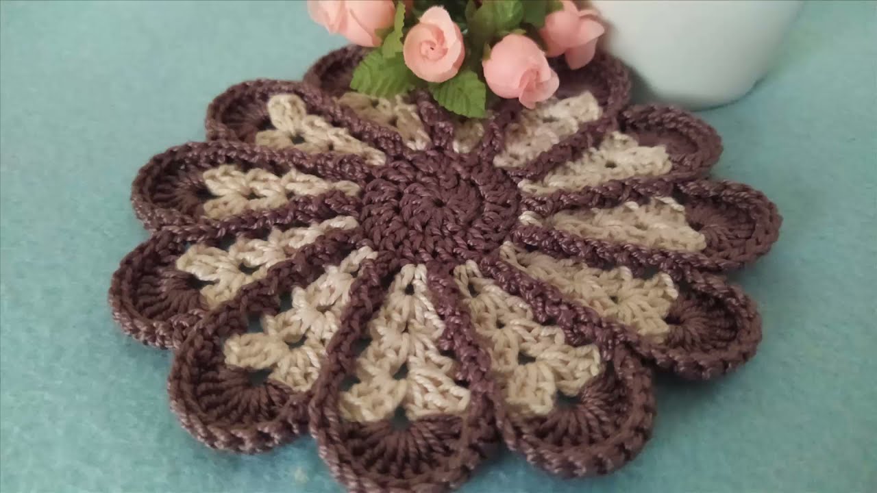 Sottobicchiere Presina Uncinetto Tutorial 🎀 Potholder Crochet - Agarradera Crochet 🧶 Pega Panela