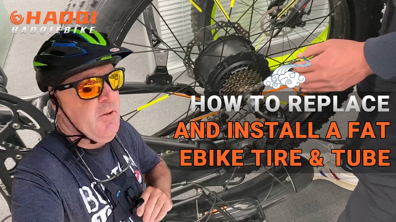 How to Replace and Install a Fat e bike Tire & Tube | Haoqiebike