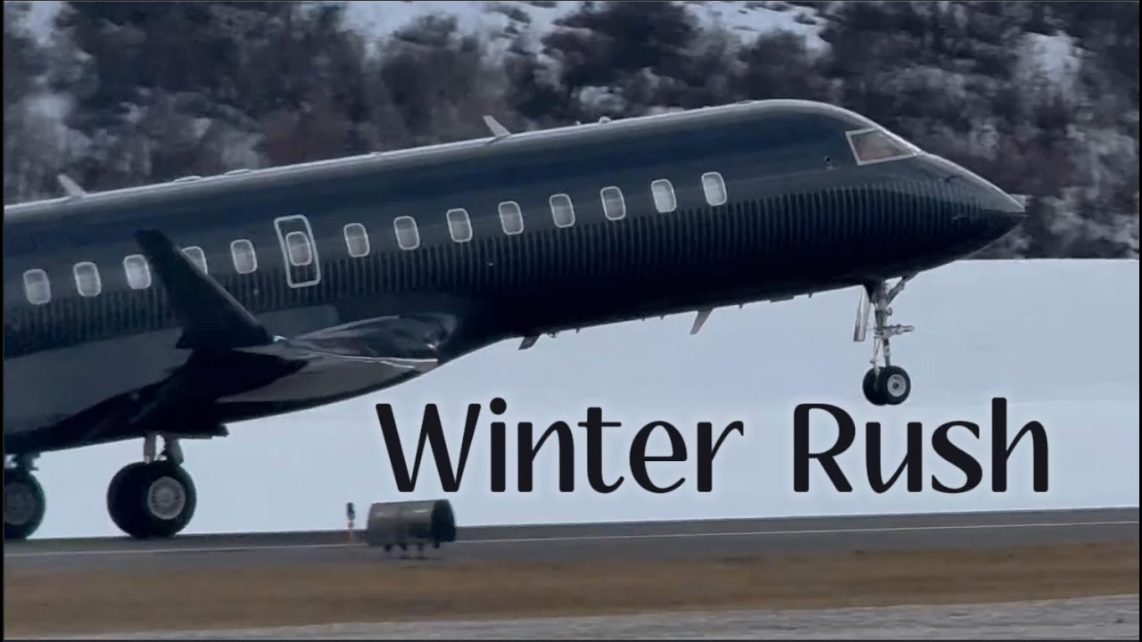 WINTER RUSH - Private Jets At Aspen Airport