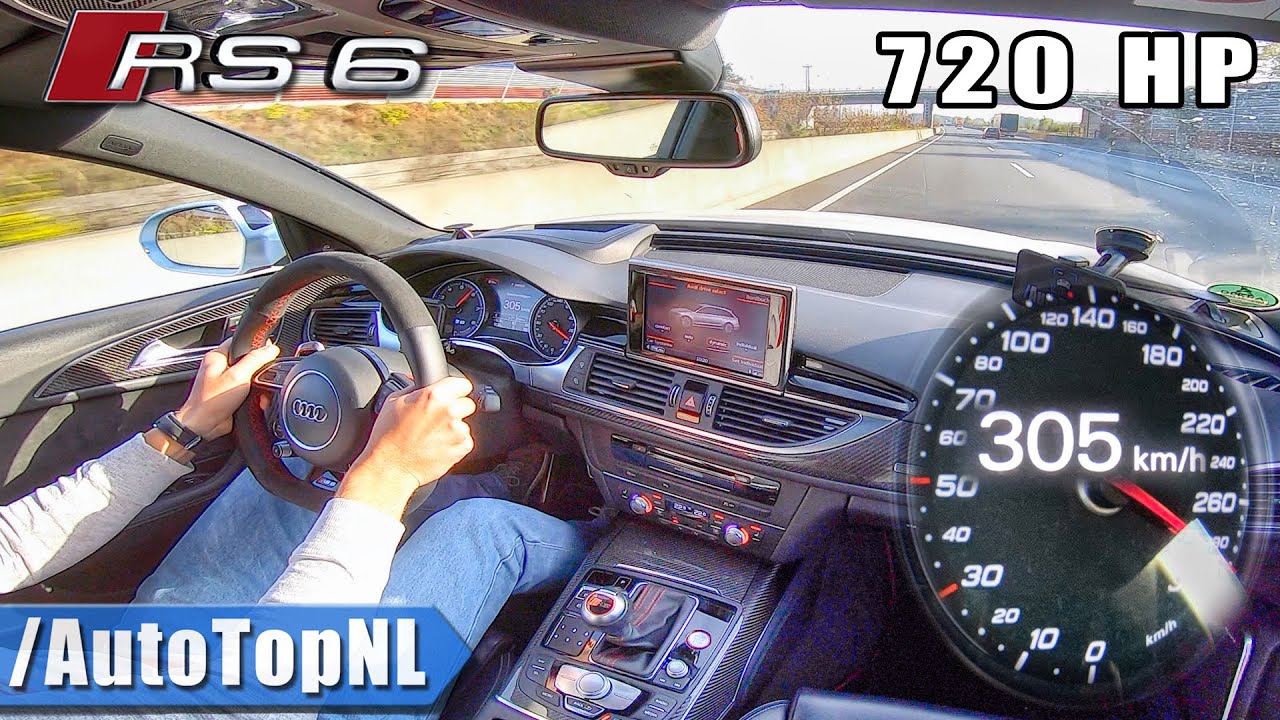 720HP AUDI RS6 Elmerhaus *FAST!* 305km/h on AUTOBAHN (NO SPEED LIMIT) by AutoTopNL