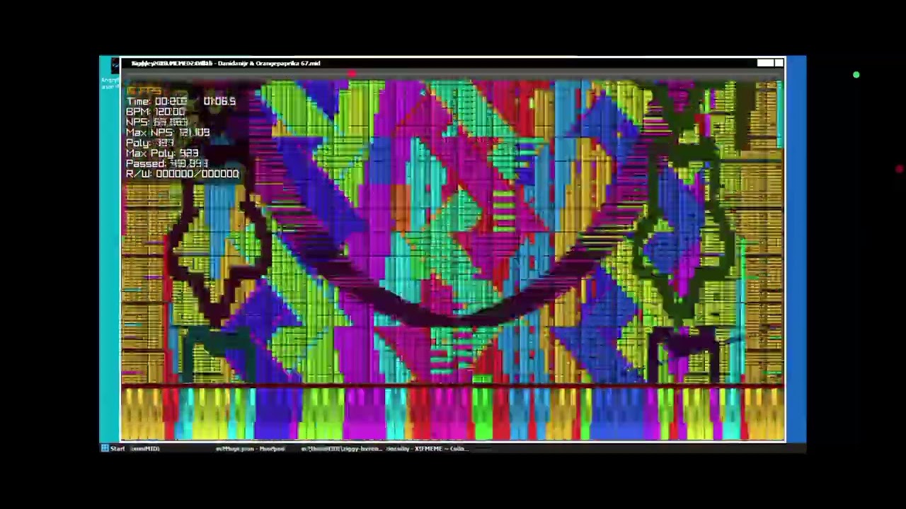 [Black MIDI] XD MEME 12 Million Notes (First Using Keppy MIDI Converter)