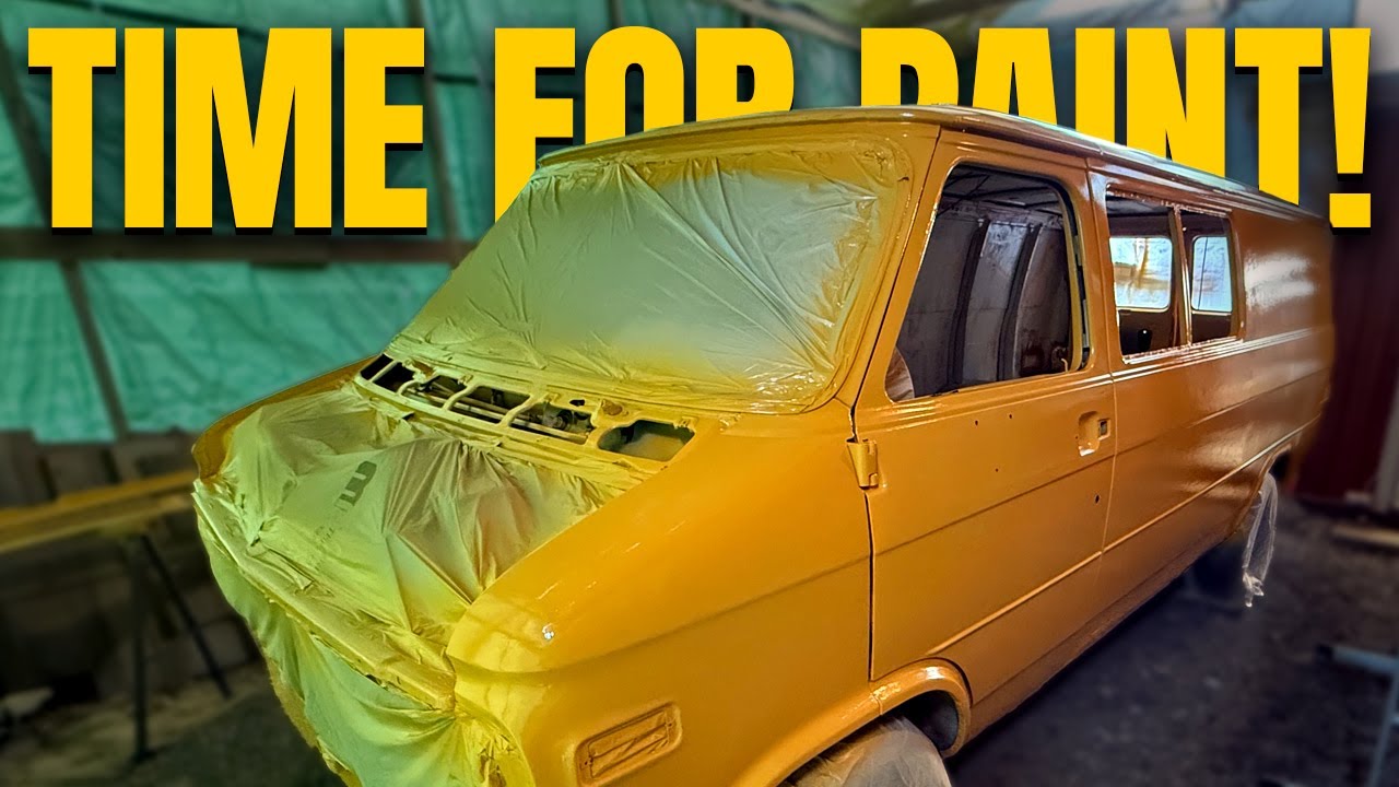 Painting the Chevy Van