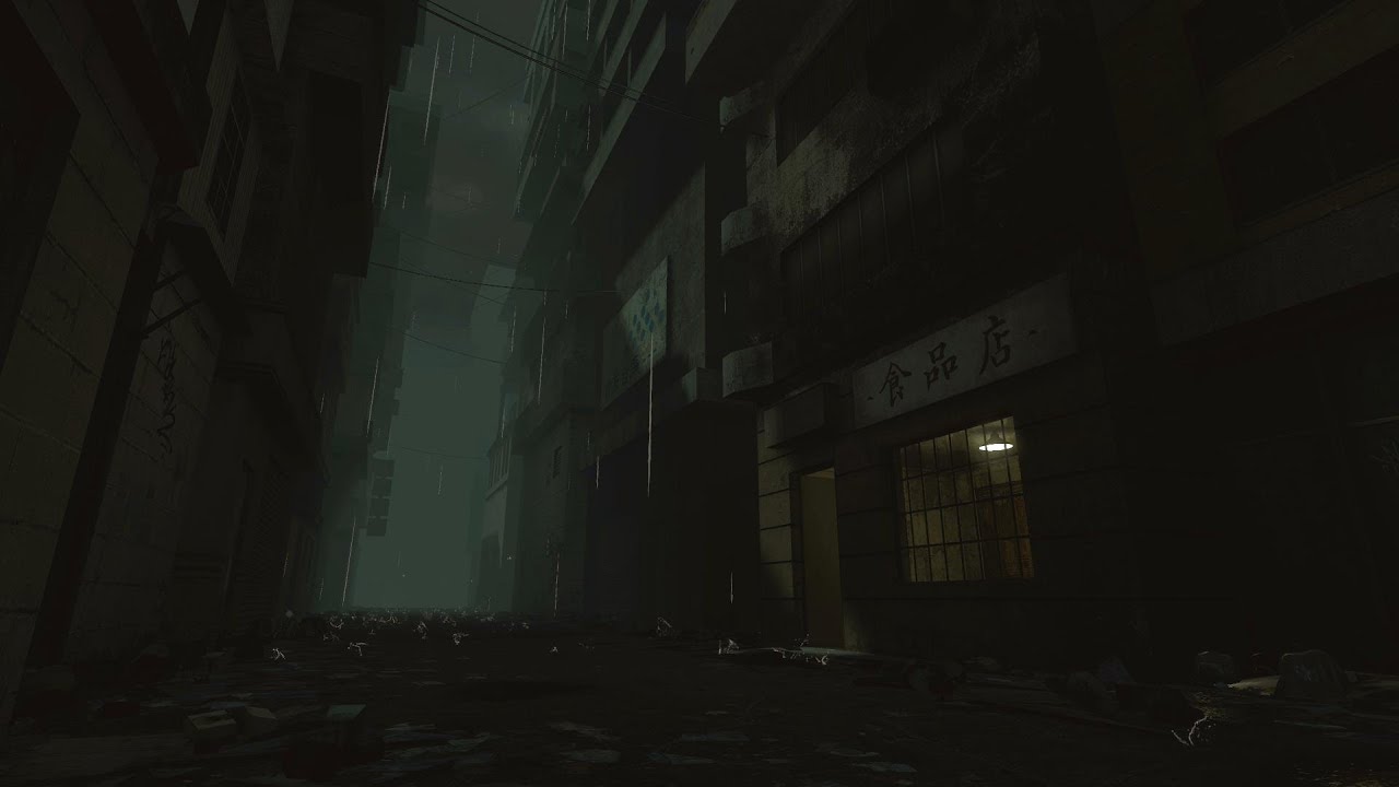 Enjoy the Nocturnal Rain | Dark Background Ambience