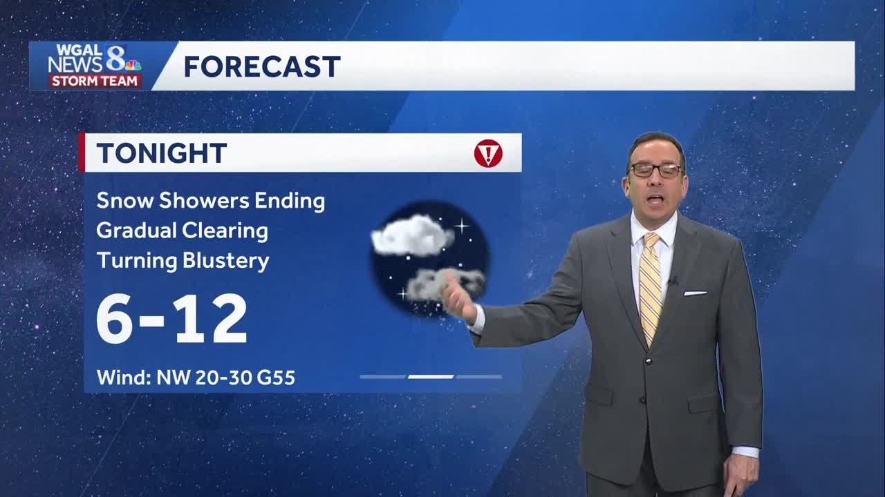 Snow Showers Taper, Dangerously Cold Wind Chills This Weekend