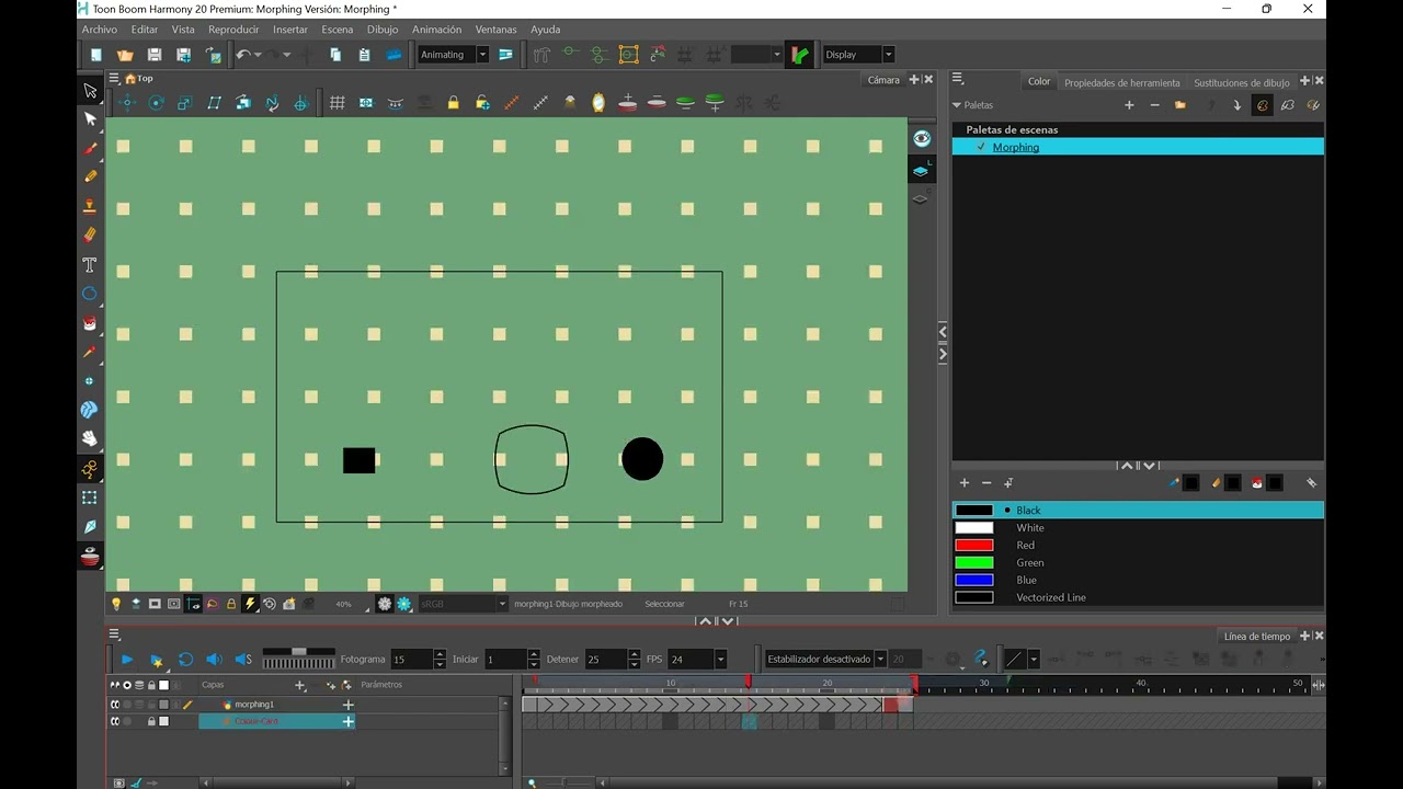 Toon Boom Harmony- Morphing y puntos de sugerencia