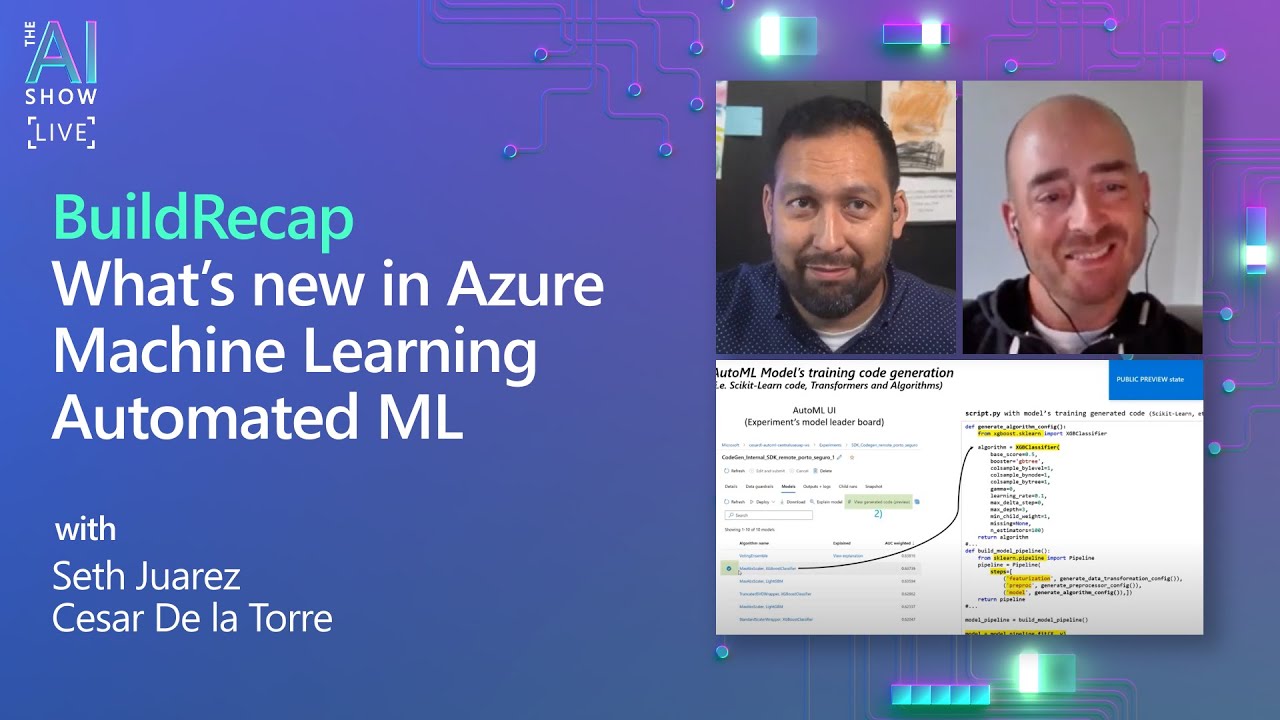 Build Recap | What’s new in Azure Machine Learning Automated ML