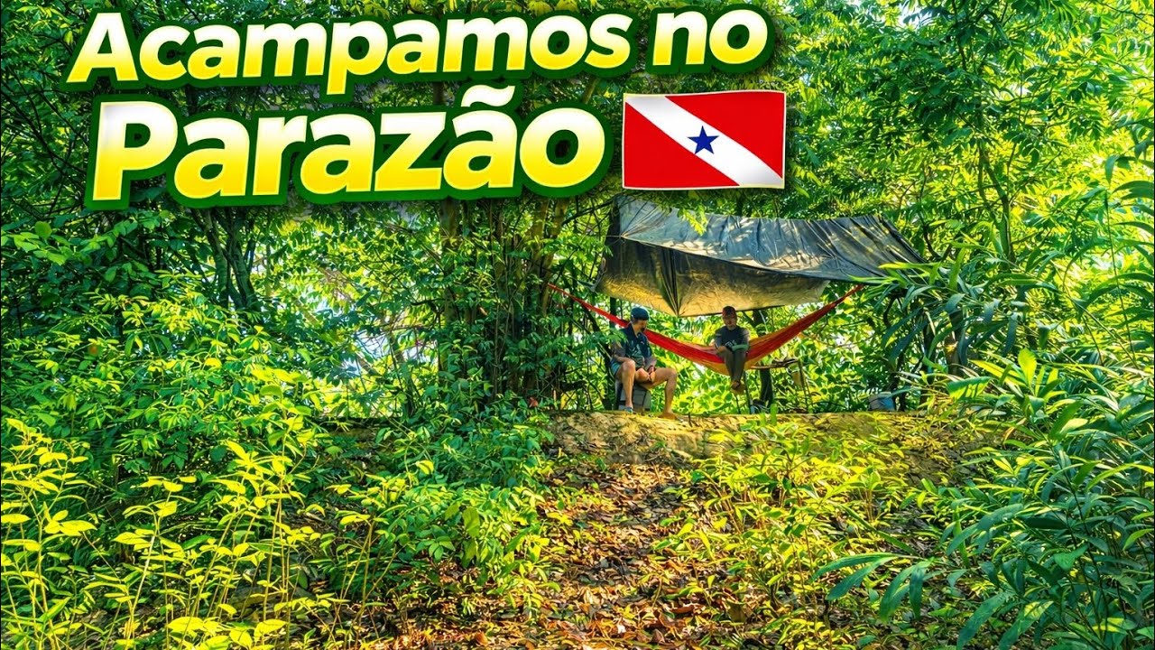 Nosso primeiro acampamento no estado do Pará , e teve aquela culinária e chuva forte...