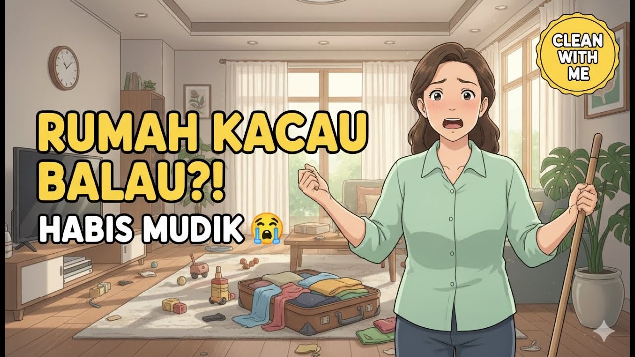 Clean With Me: Beresin Rumah Berantakan Setelah Ditinggal Mudik
