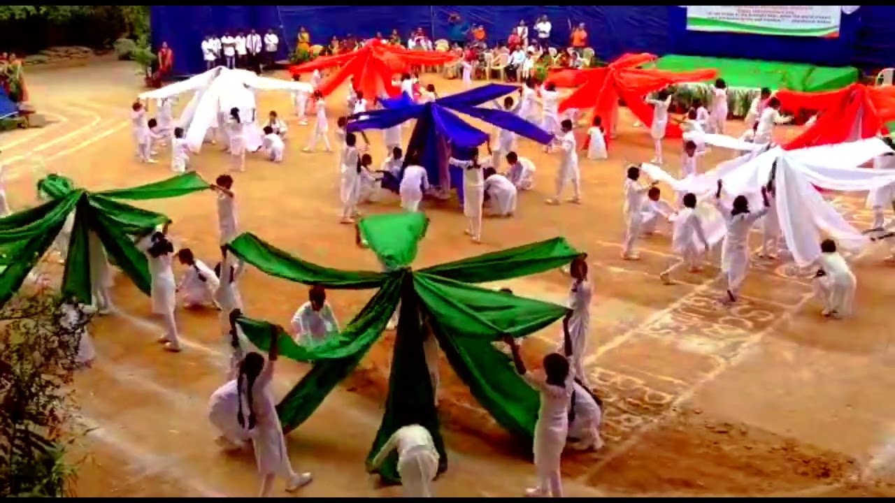 saree drill Independence Day perform by BNM school ( choreography by Kalothsava Ramesh dore)