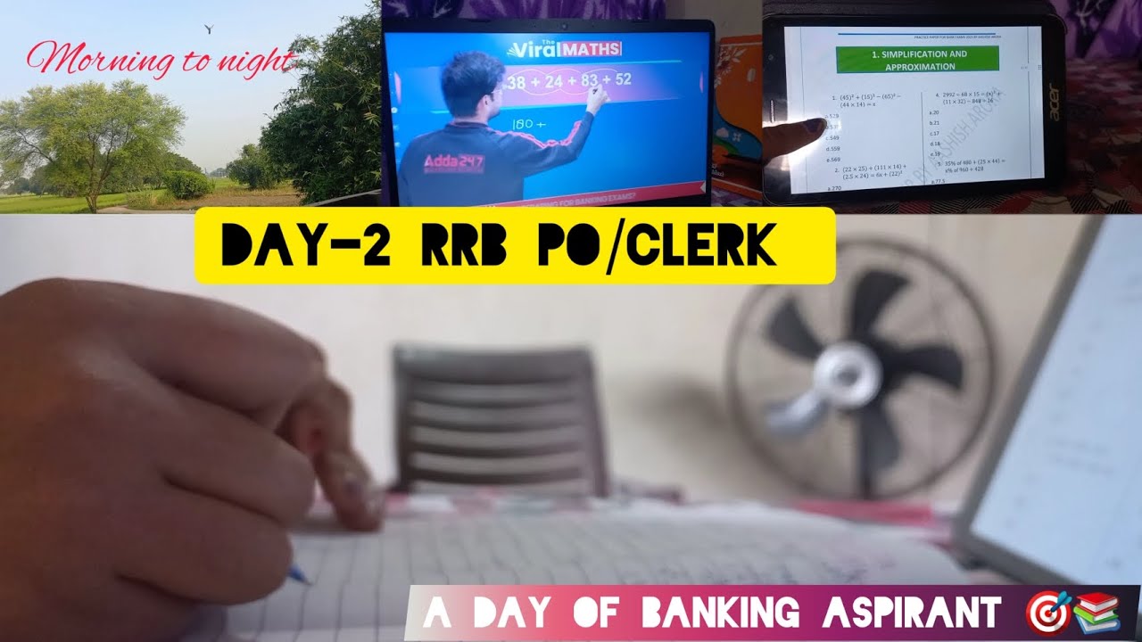 Day-2🌸🔥RRB PO/CLERK Preparation|A Day of Banking Aspirant|Banking Preparation of Beginner/Day 16/30🎯