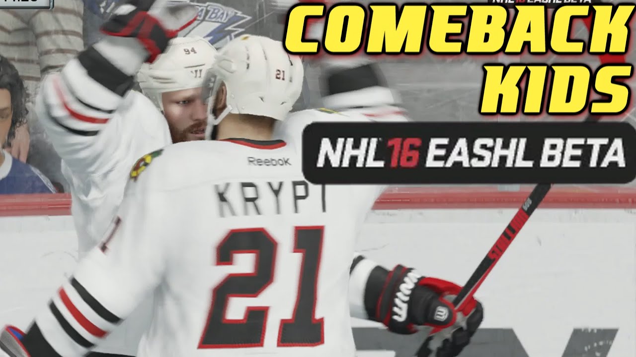 NHL 16 EASHL BETA - 3rd Period Comeback