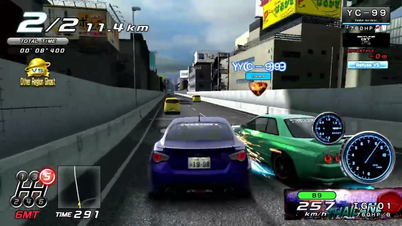 [WMMT6RR 湾岸マキシ6RR] VS Other Region Ghost THAILAND - Car Archived VS ｔｏｎ８６ / ＹＣ－９９ / ★ＧＯＦ★