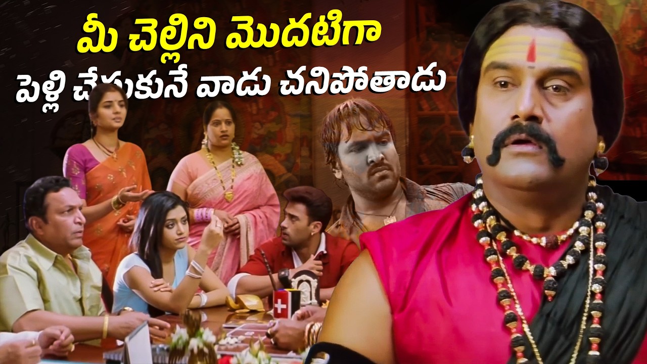 మీ చెల్లిని మొదటిగా పెళ్లి చేసుకునే వాడు చనిపోతాడు | Vishnu Manchu | Krishnarjuna Movie Scenes