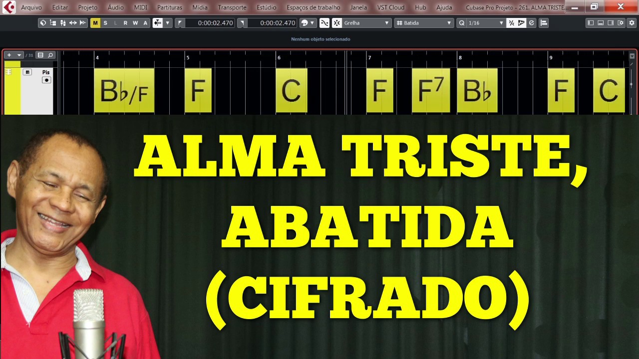 ALMA TRISTE, ABATIDA 261 - HARPA CRISTÃ (CIFRADO) - Carlos José OK