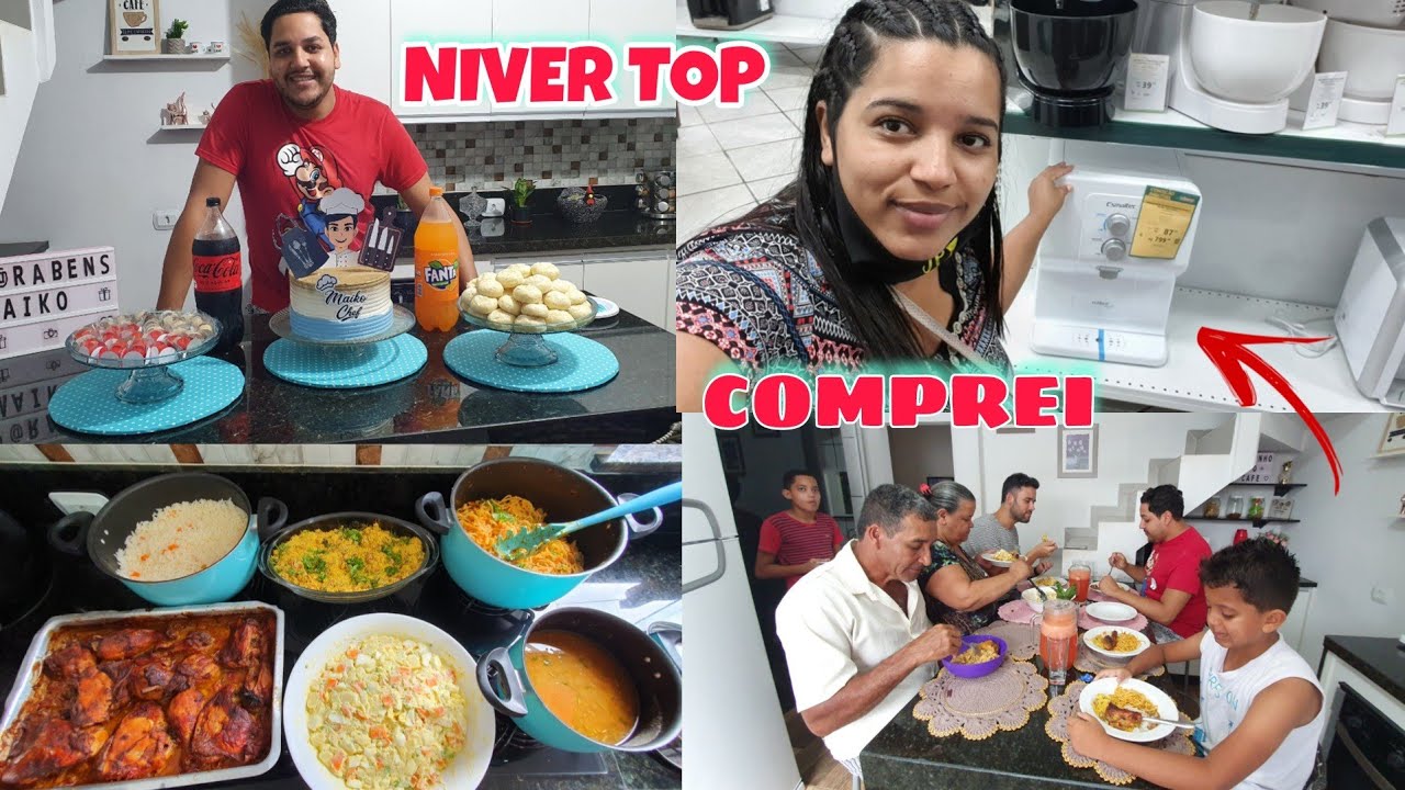 ALMOÇO ESPECIAL DE ANIVERSÁRIO + SURPRESAS PRA MAIKO ,COMPREI  UM PURIFICADOR DE AGÚA (maior vlogão)