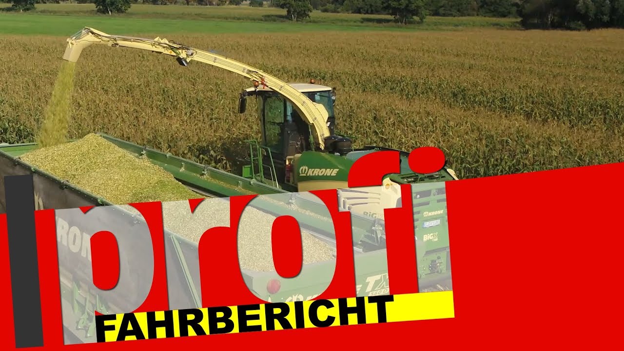 Krone-Feldhäcksler BiG X 1180 mit OptiMaxx und XCollect | #profi Fahrbericht