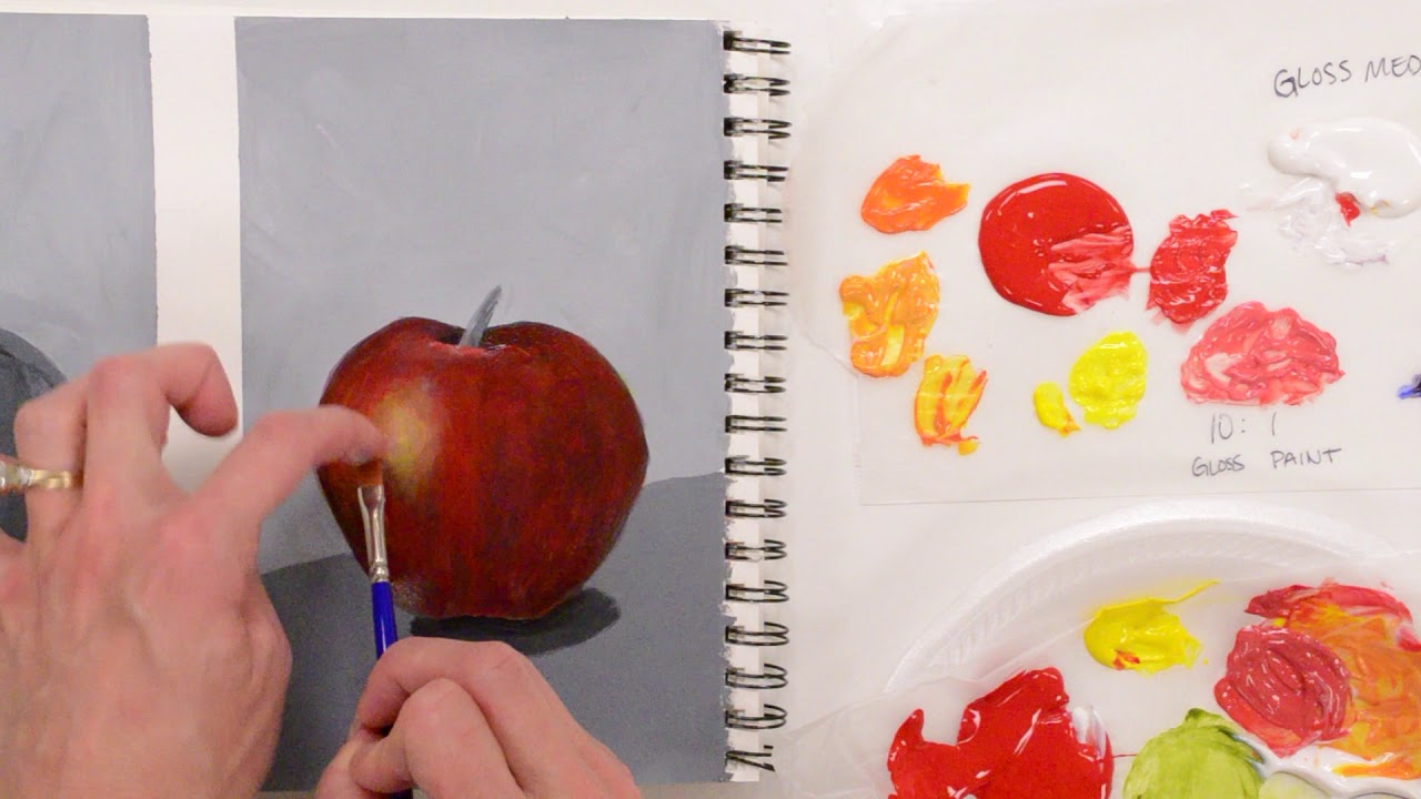 Acrylic Glazing: Glazing with Gloss Medium over a Grisaille Underpainting
