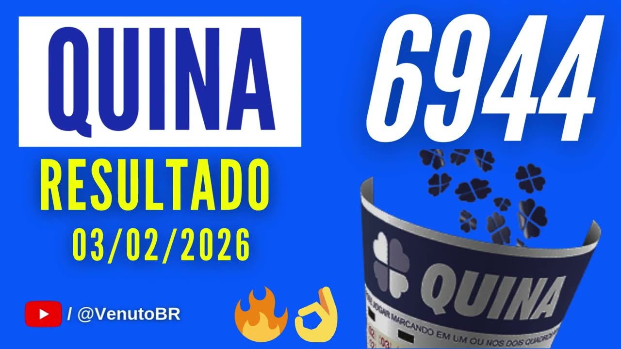 🍀 RESULTADO QUINA 6944
