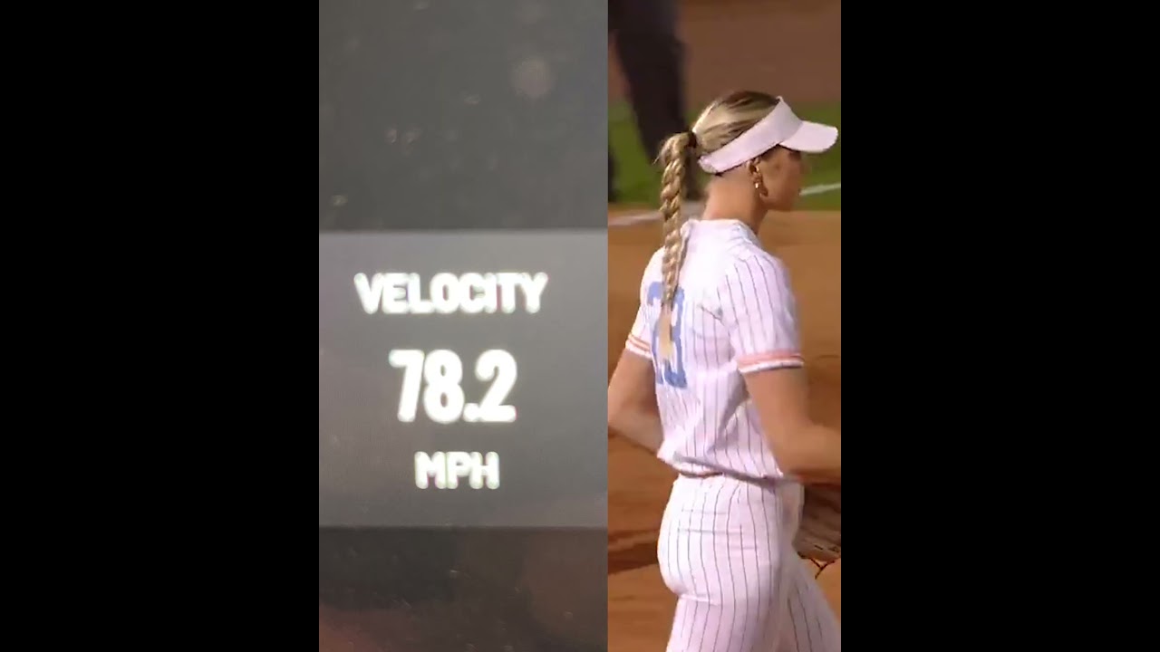 FASTEST pitch in college softball HISTORY! 78 MPH from Lady Vol Karlyn Pickens