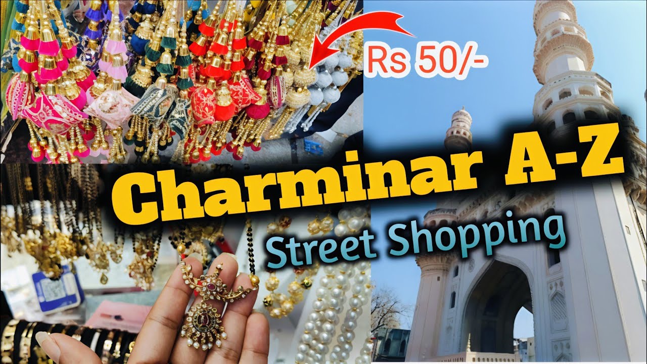 Cheap &Best Charminar  Street Shopping Latest/festive collection @ Charminar 🛍
