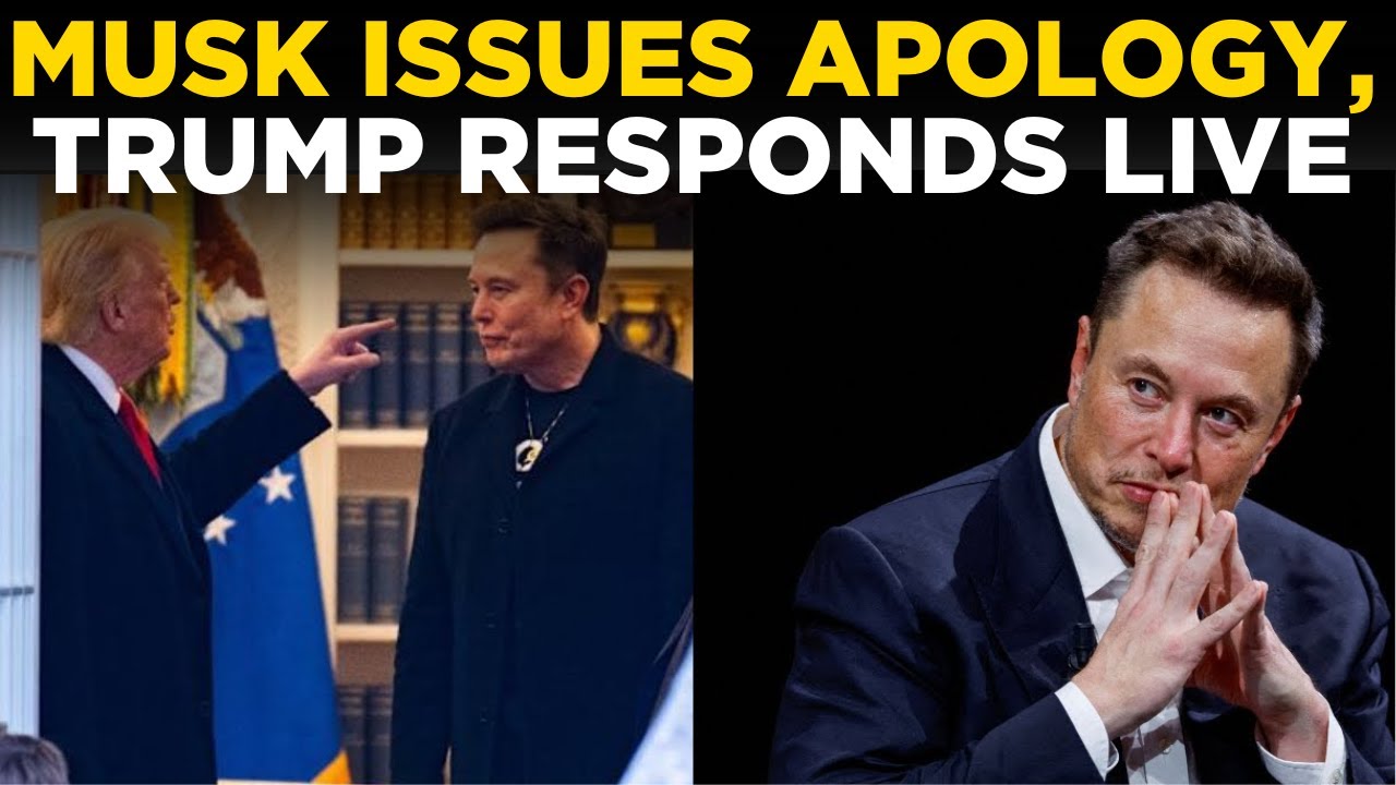 Trump LIVE: Unexpected Reaction to Musk&rsquo;s Public Apology | US News | Elon Musk News