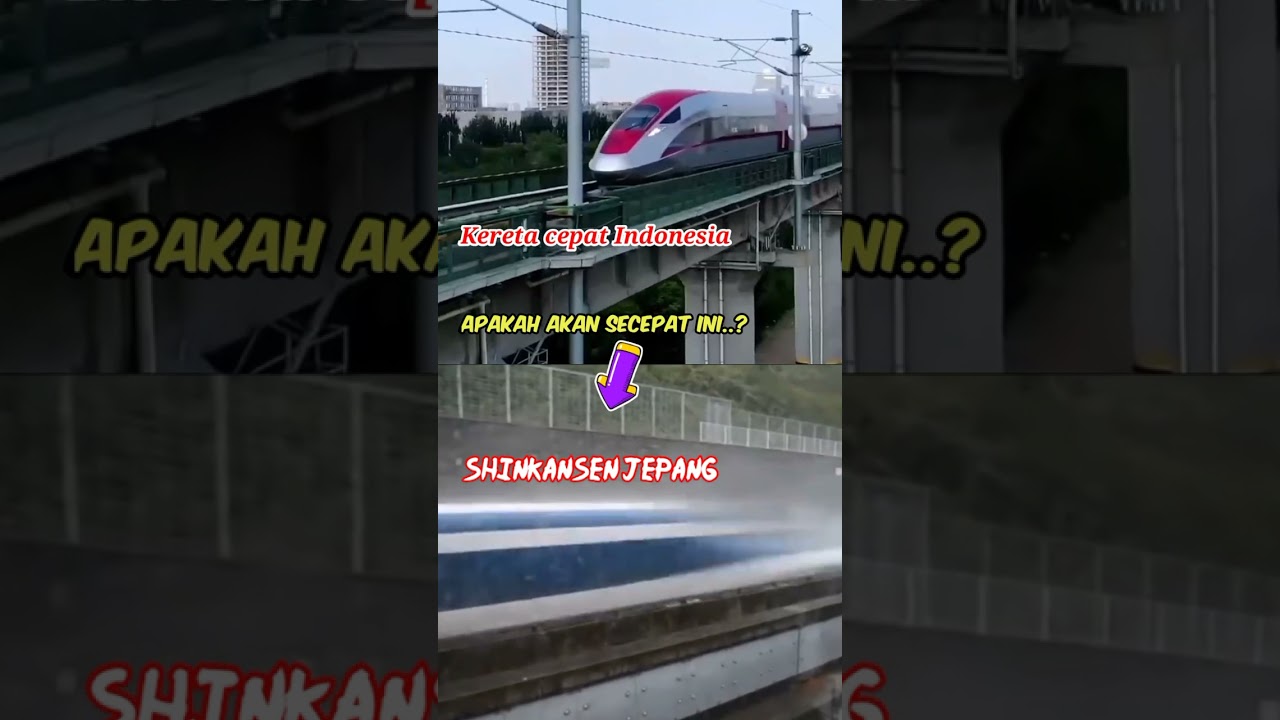 Kereta cepat Indonesia  secepat kereta peluru jepang
