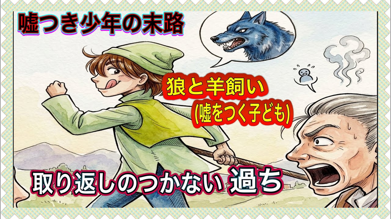 嘘をつくことの本当の怖さがわかる・・イソップ寓話の中で最も怖い話