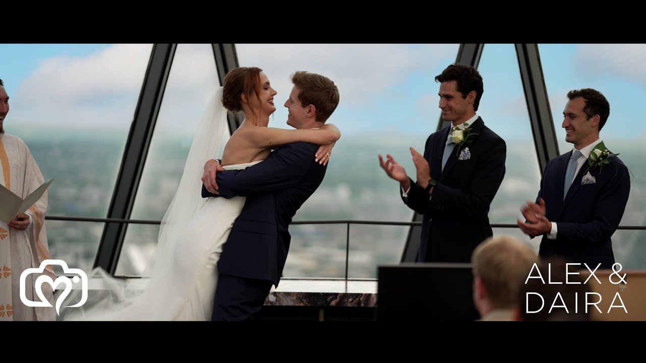 Alex and Daira's stunning wedding at Searcys at the Gherkin, London - highlight reel