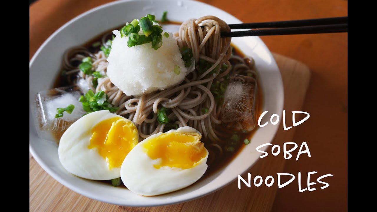 Cold soba buckwheat noodles recipe for hot summer days!