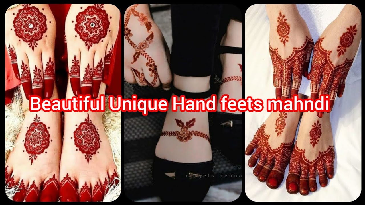 New beautiful Unique Hand feets mahndi dezins adyas #viralvideo #fashionndesigns #newmahendi