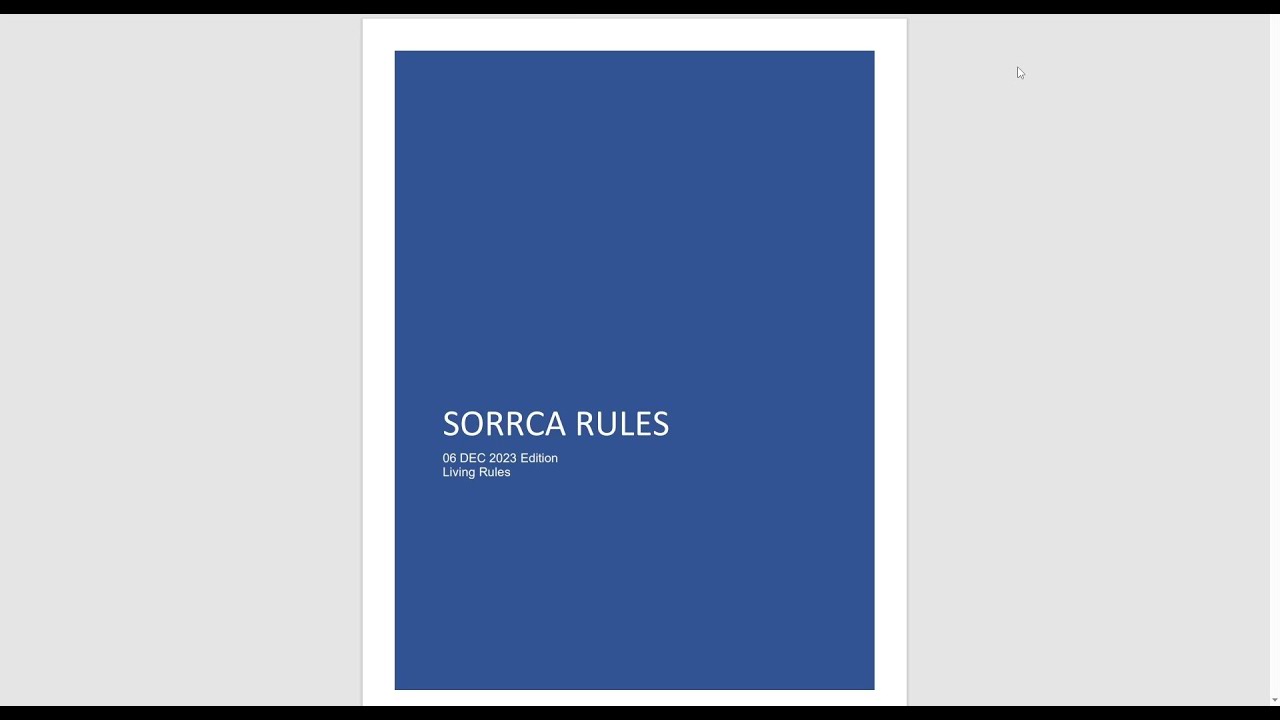 SORRCA Rules 2023 - RC Rock Crawling Competitions - Garage Talk